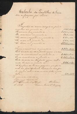 Inventário de Joaquim José Pereira