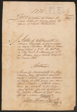 Requerimento de Cândida