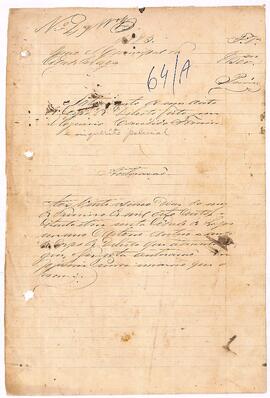 Corpo de Delito feito em Eliziario Candido Fereira