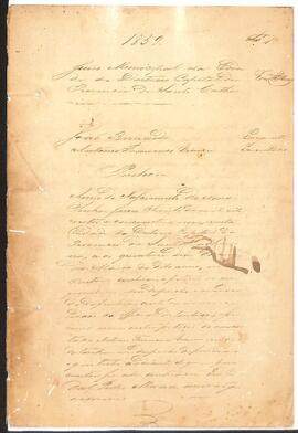 Penhora de João Bernardo de Souza