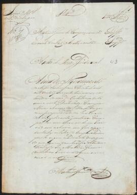 Autos de posse judicial de Antonio Gomes de Campos