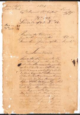 Inventário de Raimundo Francisco e Jacintha Rosa