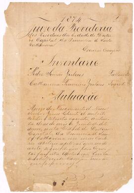 Inventário de Pedro Simão Julius