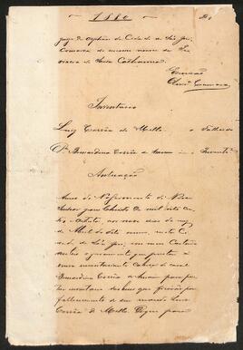 Inventário de Luiz Corrêa de Mello