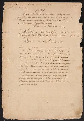 Testamento de Sabino José de Espindola
