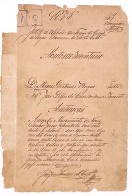 Inventário de Maria Gertrudes Borges