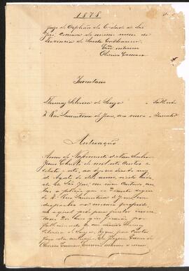 Inventário de Thomaz Silveira de Souza