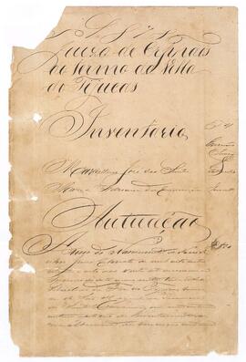 Inventário de Marcelino José dos Santos