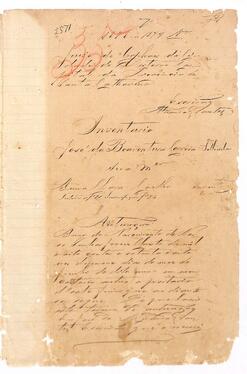 Inventário de José da Boaventura Correia