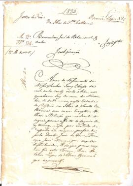 Justificação de Bernardino José de Bitancourt