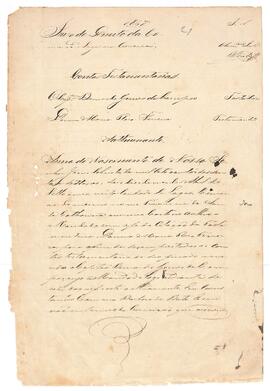 Prestação de Contas de Bernardo Gomes de Campos
