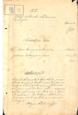Inventário de Anna Rodrigues de Andrade