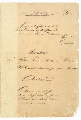 Inventário de Silvino Pereira dos Santos