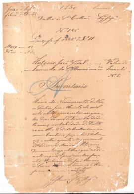 Inventário de Antonio Jozé Vidal