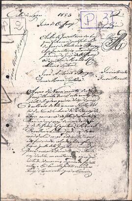 Inventário de João Antonio Borges