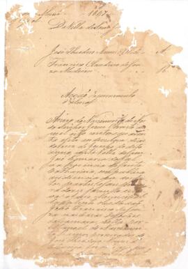 Ação de juramento de Alma de Francisco Claudino de Souza Medeiros