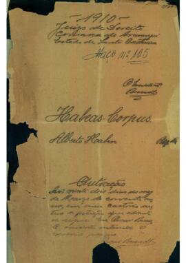 Habeas Corpus de Alberto Hahn