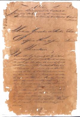 Inventario de Antônio Gonçalves do Saibro