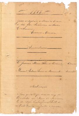 Inventário de Jesuína Maria Silva do Nascimento