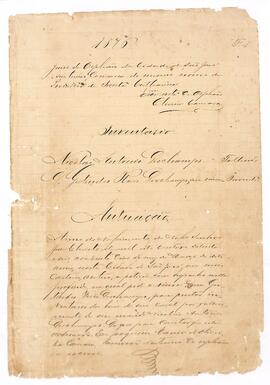 Inventário de Nicolau Antônio Deschamps