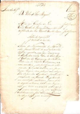 Requerimento de Alexandre Gonçalves da Luz