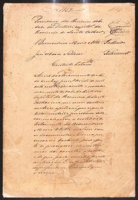 Contas de Testamento