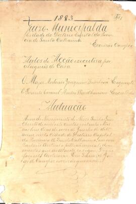 Executivo de Antônio Joaquim Brinhosa
