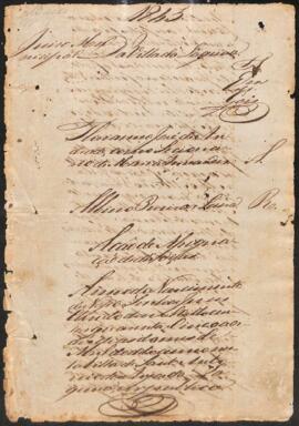 Ação de assinação de dez dias de Floriano José de Andrade