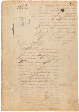 Translado para cumprimento de carta precatória de inventário de Manoel Antonio da Cruz.