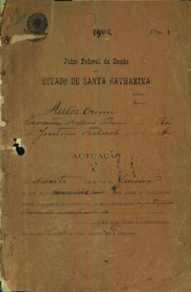 Crime de Laurentino Machado Valença