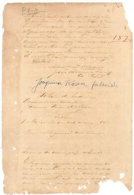 Inventário de Joaquina Rosa