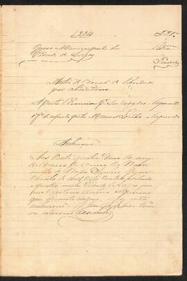 Autos de ação de liberdade