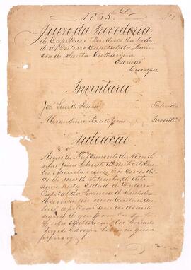 Inventário de José Luiz de Souza