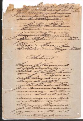 Testamento de Joaquim Francisco de Assis Passos