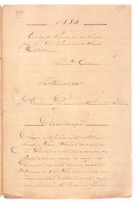 Testamento de Caetana Prudência do Sacramento