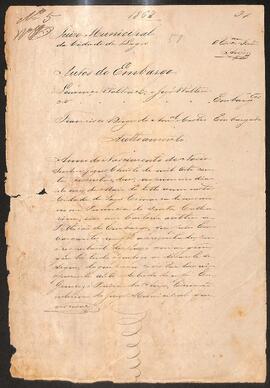 Embargo contra Francisco Borges do Amaral e Castro Filho