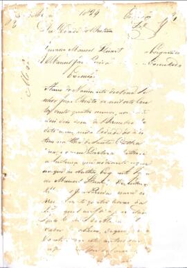 Execução de Sentença de Manoel José Pereira