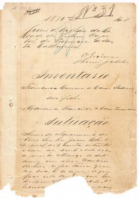 Inventário de Francisca Correia de Carmo