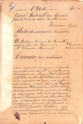 Execução de Sentença de Pedro dos Reis Cordilho