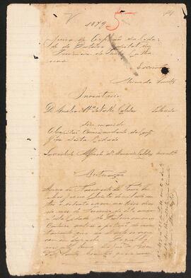 Inventário de Amélia Maria do Valle Caldas