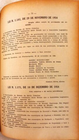 Lei nº 1.171, de 10 de dezembro de 1954