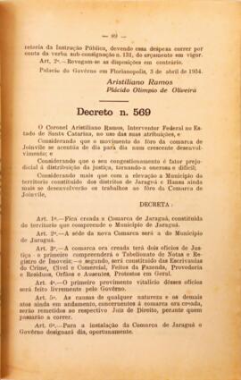 Decreto nº 569, de 4 de abril de 1934
