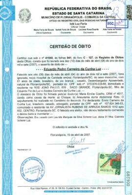 Eduardo Pedro Carneiro da Cunha Luz