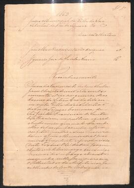 Reconhecimento de dívida de Ignácio José de Santa Anna