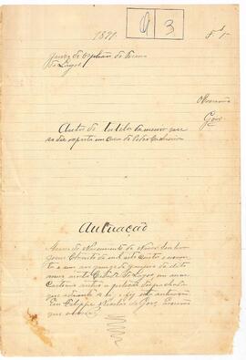 Autos de Tutela da menor exposta em casa de Pedro Cachoeira