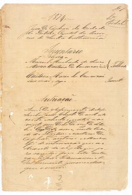 Inventário de Manoel Machado de Souza e Maria Caetana da Conceição