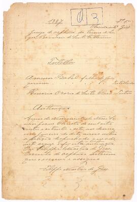 Tutela de Honório Osório de Santa Clara